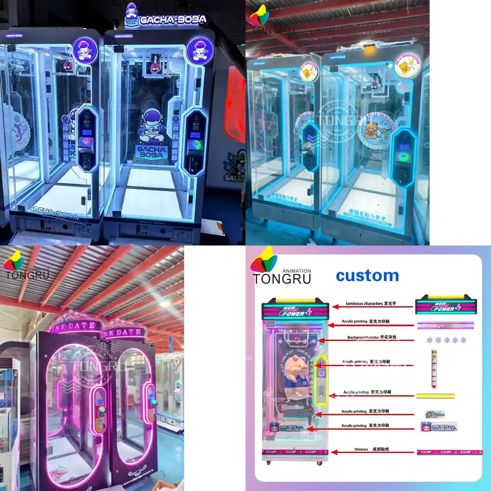 Arcade Toy Vending Machine - Großer Spielzeugkran: Seil-Schneide-Spielautomat – Stehender Indoor-Arcade-Plüschpuppen-Gewinnspielautomat