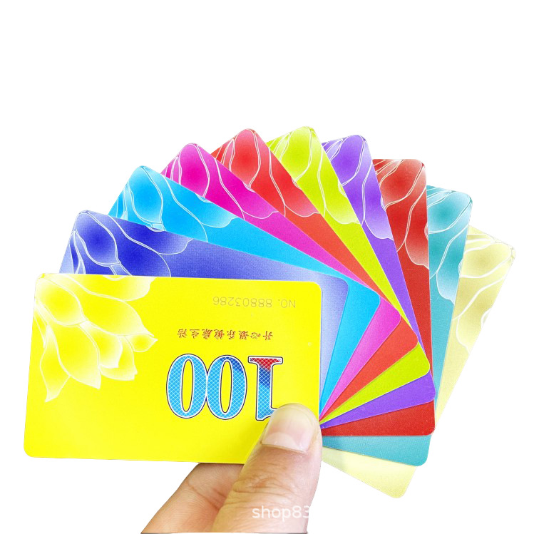 Arcade Card Vending Machine - 50 Stück Mattierte PVC-Chipkarten, Verschleißfeste Token-Code-Plastikchips