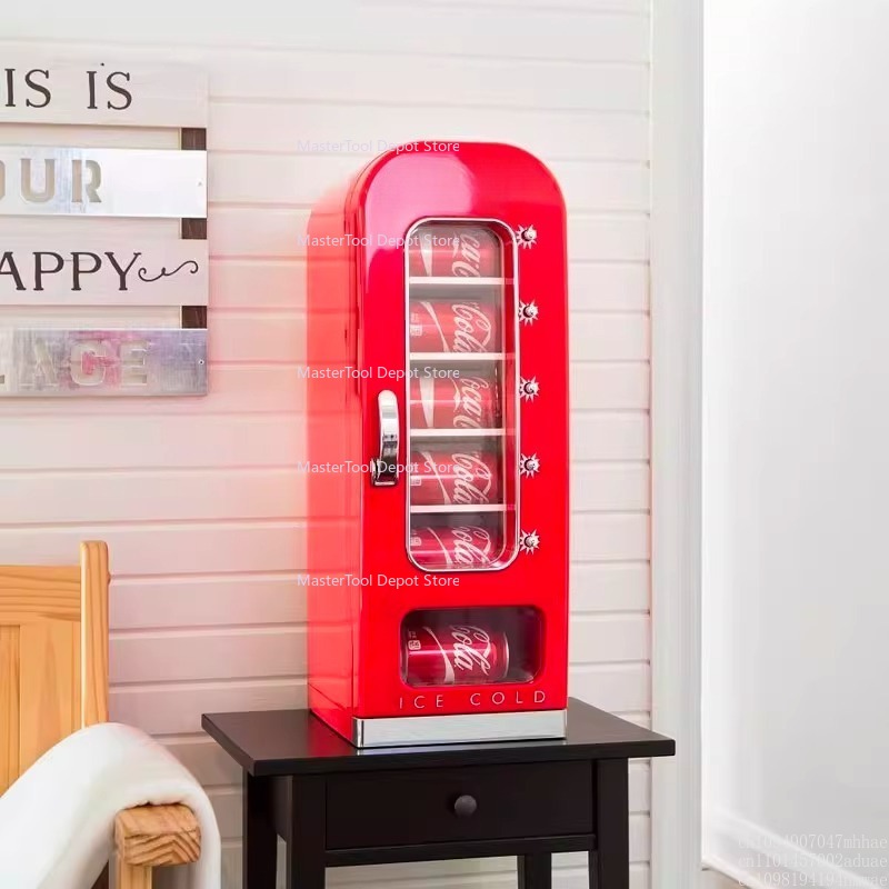 Arcade Vending Machine - Mini-Verkaufsautomat, 10 Dosen, Pop-up, kleiner Kühlschrank