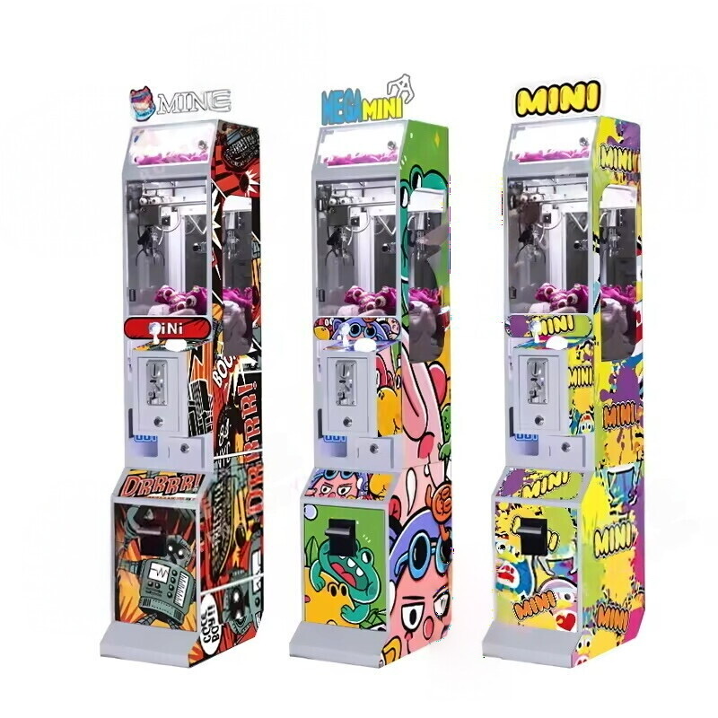 Arcade Toy Vending Machine - Münzbetriebene Arcade-Mini-Klauenmaschine, Plüschkranmaschinen, Spielzeugkran-Verkaufsautomat für kleine