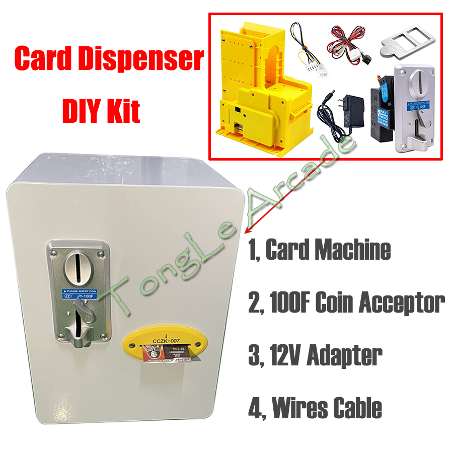 Arcade Card Vending Machine - Arcade-Kartenausgabeautomat DIY-Kit für Kartenverkaufsautomaten, Sammelkarten, Punktekarten,