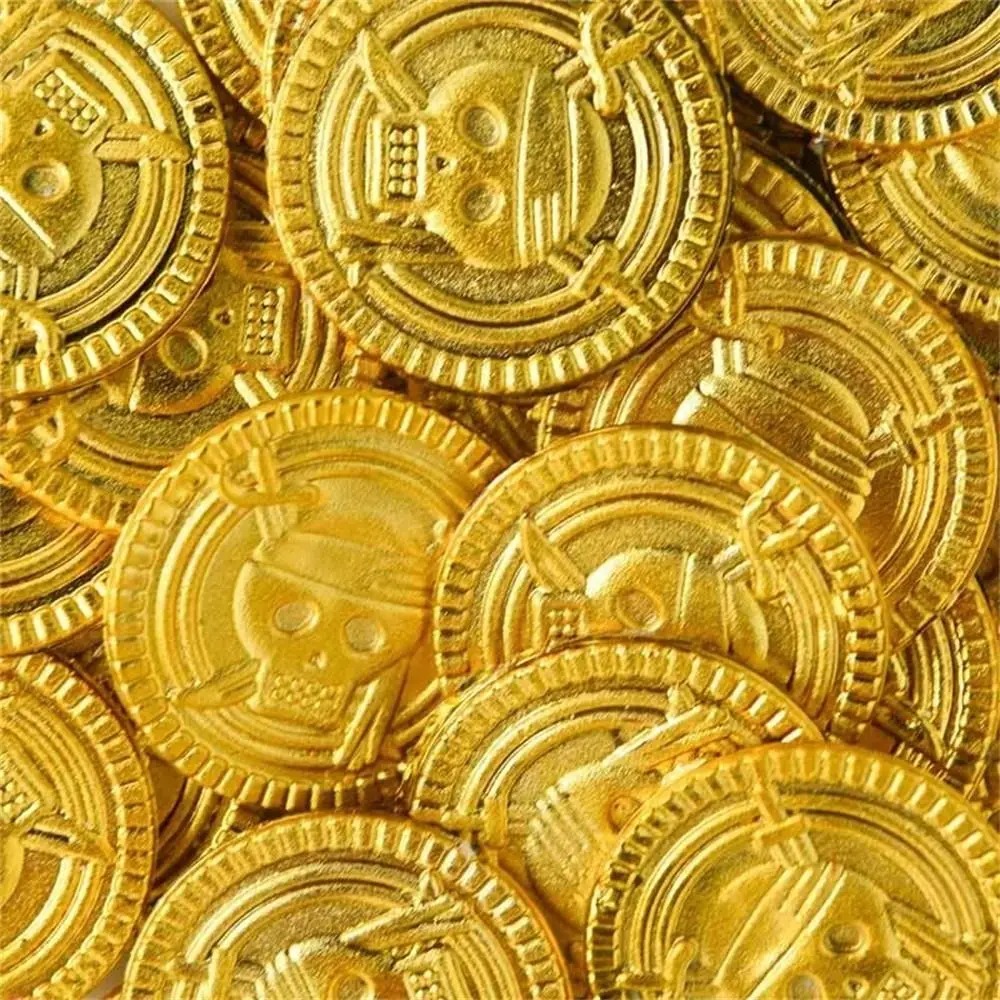 Kunststoff Pirat Gold Münzen G – Arcade Game Coin Bewertung und Preis