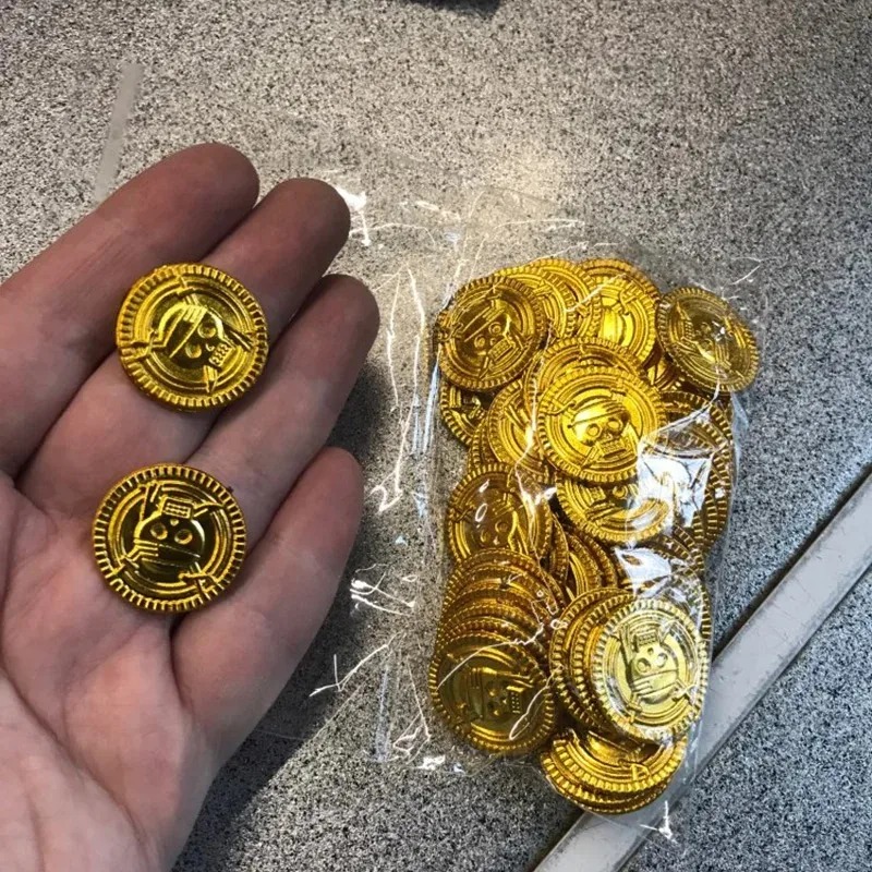 50 Stücke Piraten Goldmünzen K – Arcade Game Coin Bewertung und Preis